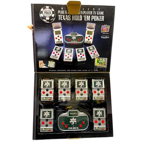 Excalibur World Series of Poker Texas Hold 'Em Poker Plug & Play TV Game - Picture 1 of 9